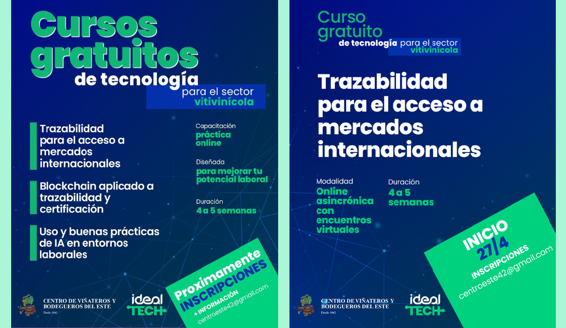 Foto para: Cursos on line sobre tecnología para el sector vitvinícola