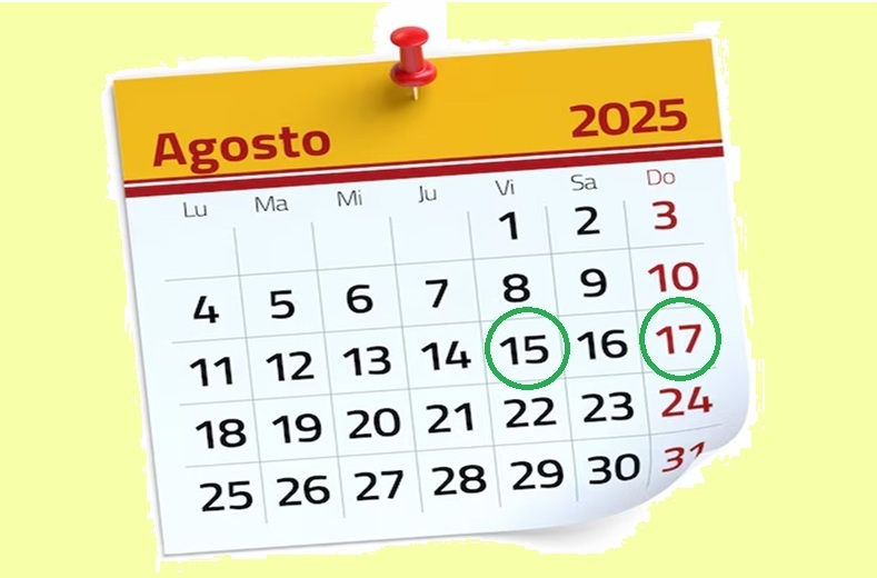 Foto para: 15 de agosto día no laborable - 17 de agosto feriado nacional.